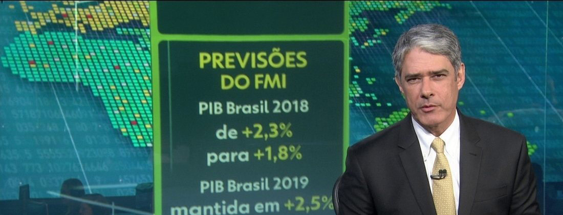 FMI prevê PIB menor do Brasil em 2018, mas melhora projeção para 2019 FMI prevê PIB menor do Brasil em 2018, mas melhora projeção para 2019